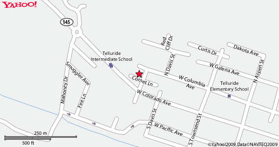 Map of Hotel Telluride