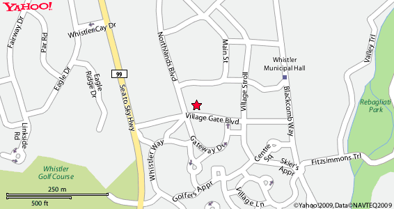 Map of Delta Whistler Village Suites