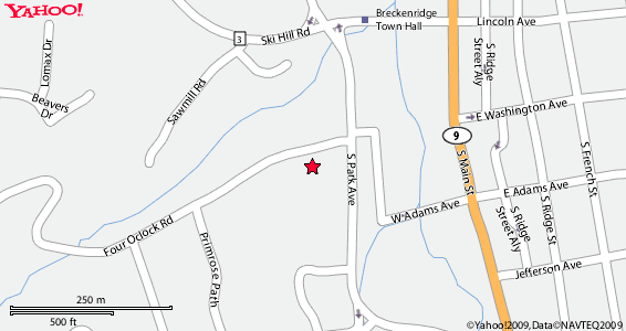 Map of Four OClock Lodge