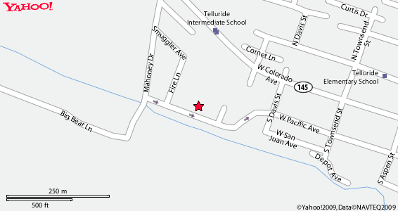 Map of Telluride Lodge