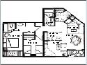 Two Bedroom Floor Plan 1