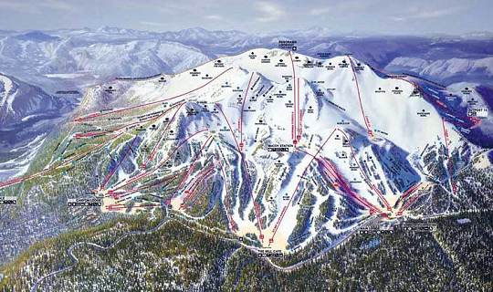 Mammoth Trail Map. Mammoth Mountain Trail Map